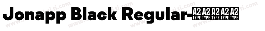 Jonapp Black Regular字体转换